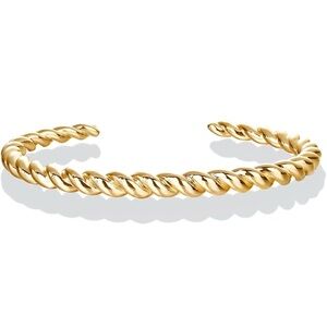14K Gold Plated Twisted Bracelet